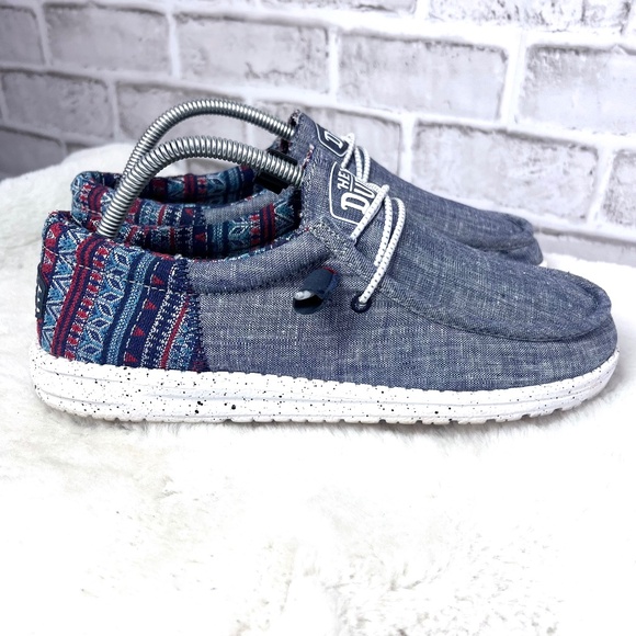 •|•HEY DUDE•| Comfort Cool Slip On Shoes Ladies Size 10 Men's Size 8 - Picture 2 of 12